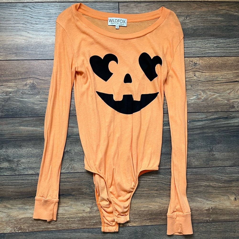 Halloween pumpkin bodysuit